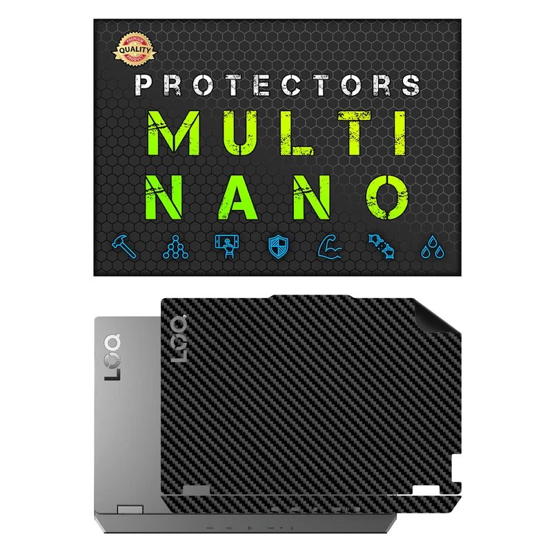 برچسب پوششی پشت لپ تاپ مولتی نانو طرح کربن مدل X-F1C مناسب برای لپ تاپ لنوو LOQ 15IAX9 2024 15 inch