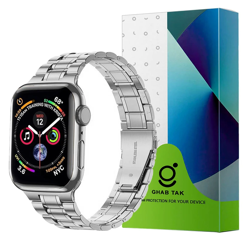  بند قاب تک مدل SATTIN مناسب برای اپل واچ 45 mm