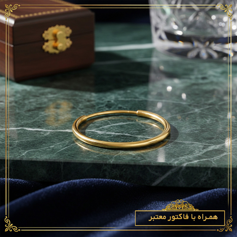 گوشواره حلقه‌ای طلا 18 عیار زنانه طلای معتمدی مدل کلاسیک - 7