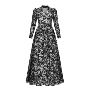 پیراهن یقه دلبری زنانه مدل گیپور کد 10042