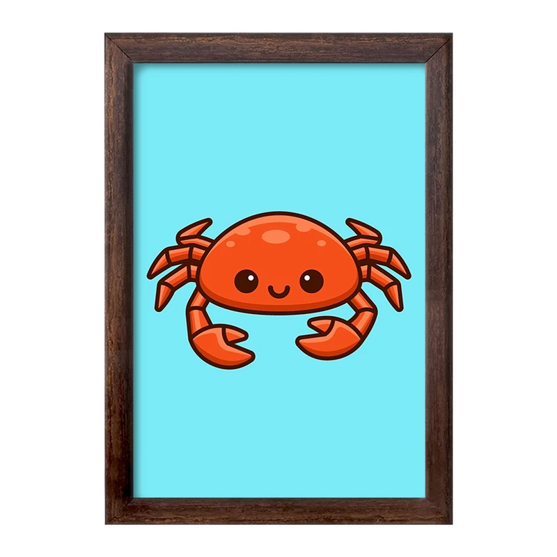 تابلو خندالو طرح حیوانات آبزی خرچنگ کد 28156