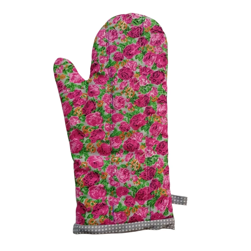 دستکش فر مدل گل رز