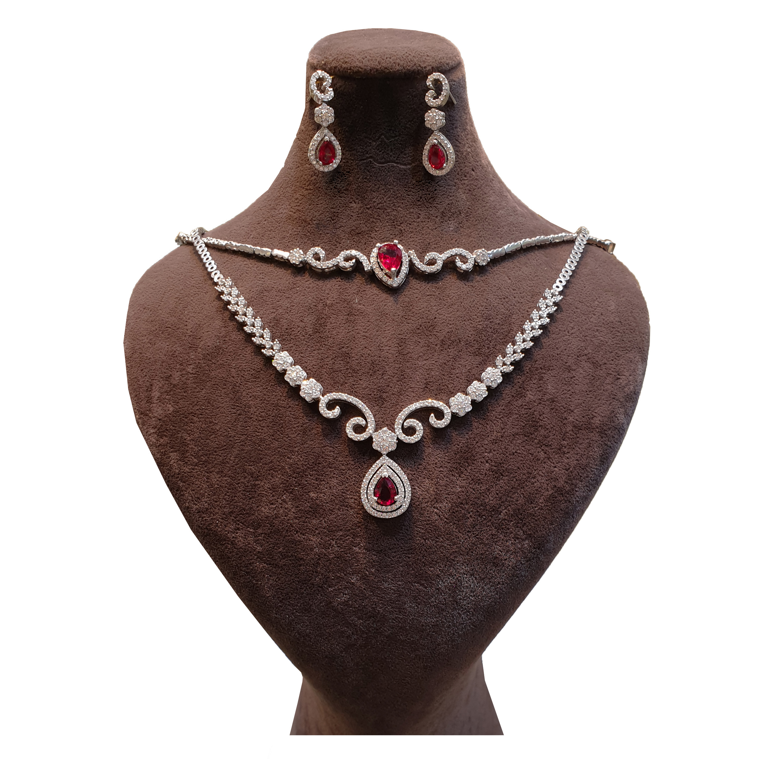 نیم ست نقره زنانه مدل as4908