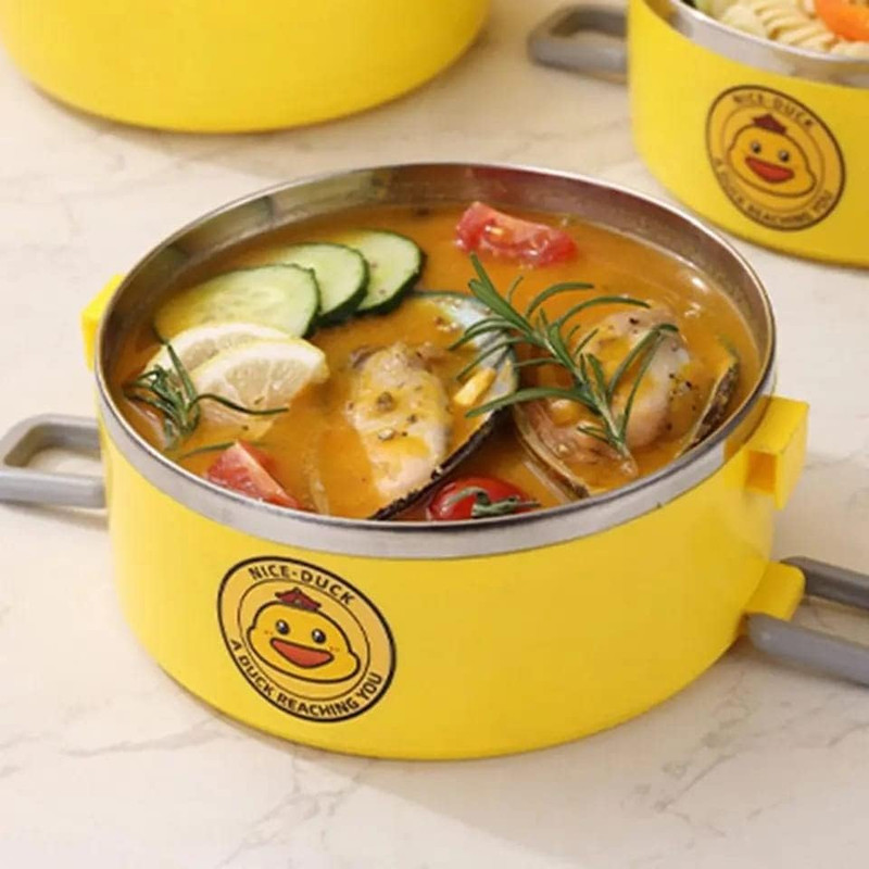 ظرف غذای کودک طرح اردک کد 1369n