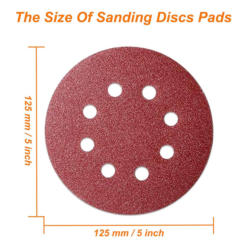 سنباده پشت کرکی مدل 125mm- 60 مجموعه 10 عددی سنباده پشت کرکی مدل 125mm- 60 مجموعه 10 عددی