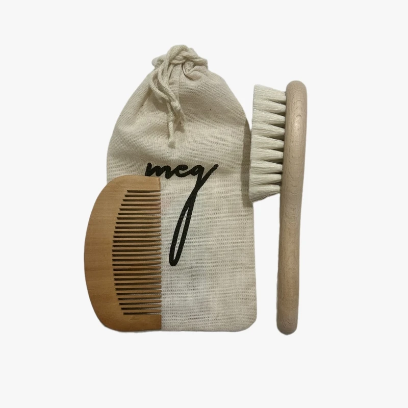 عکس شماره 5 : ست شانه و برس کودک مدل مگ درای نچرال