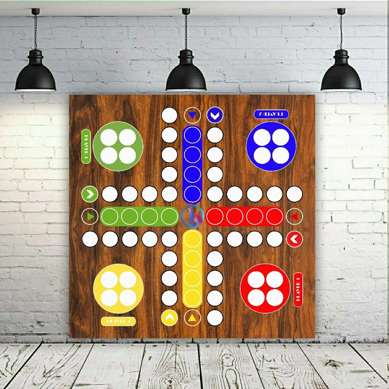 پوستر پارچه ای طرح بازی نوستالژی منچ مدل SDP2027