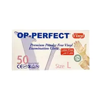 دستکش وینیل اوپی پرفکت مدل 01L سایز لارج بسته 50&nbsp;عددی