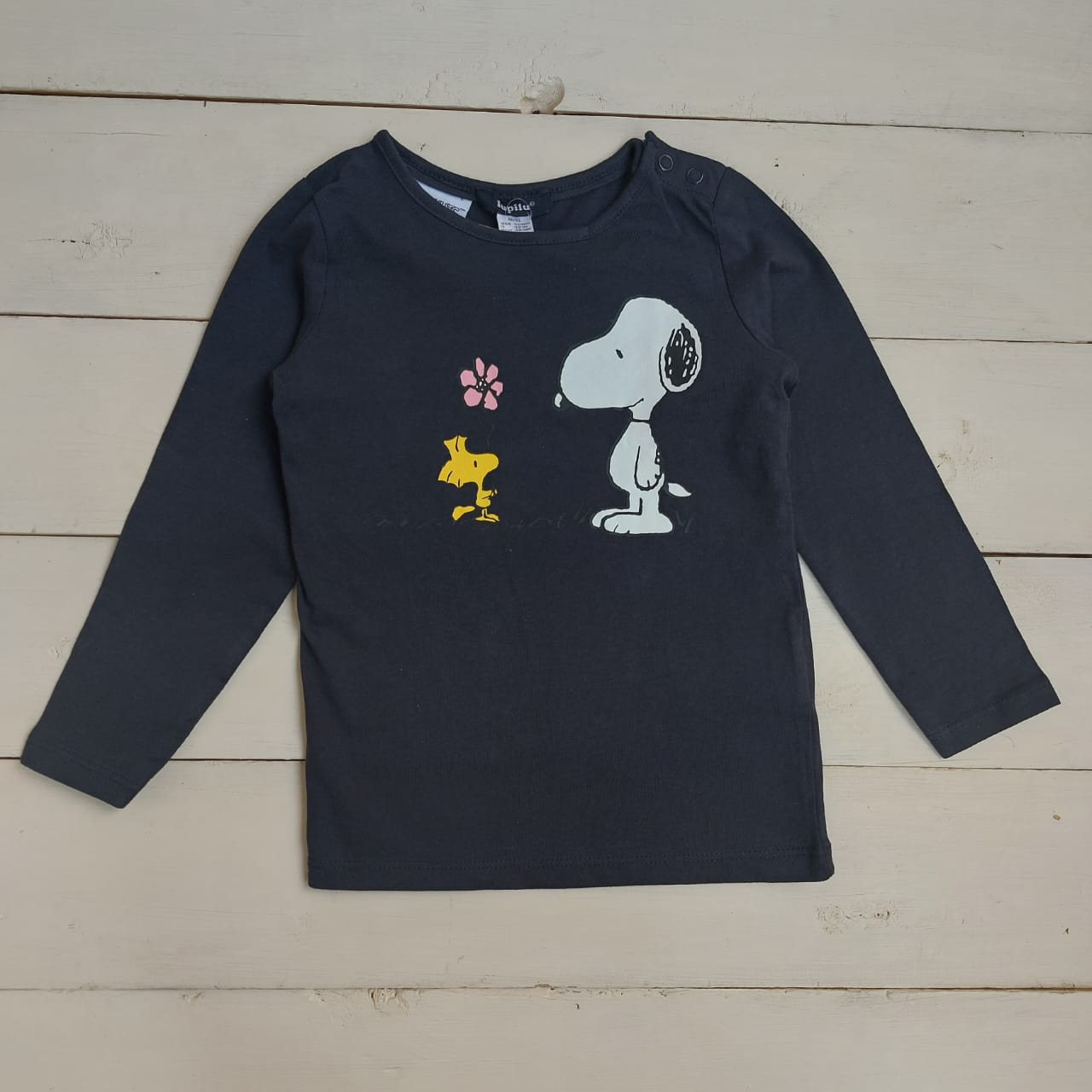 تی شرت آستین بلند بچگانه لوپیلو مدل سگ نگهبان رنگ سورمه ای