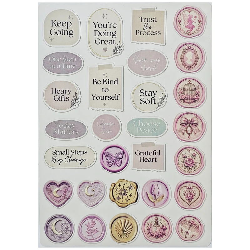 برچسب طرح برش خورده بولت ژورنال مدل Stamps 3 A5 