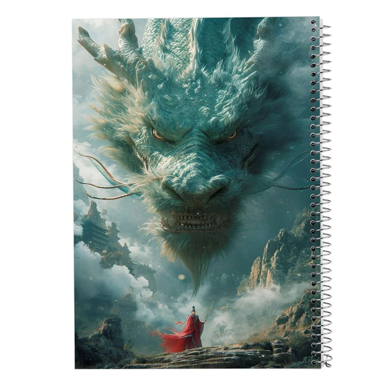 دفتر شطرنجی 50 برگ مدوپد طرح اژدها کد DF16655