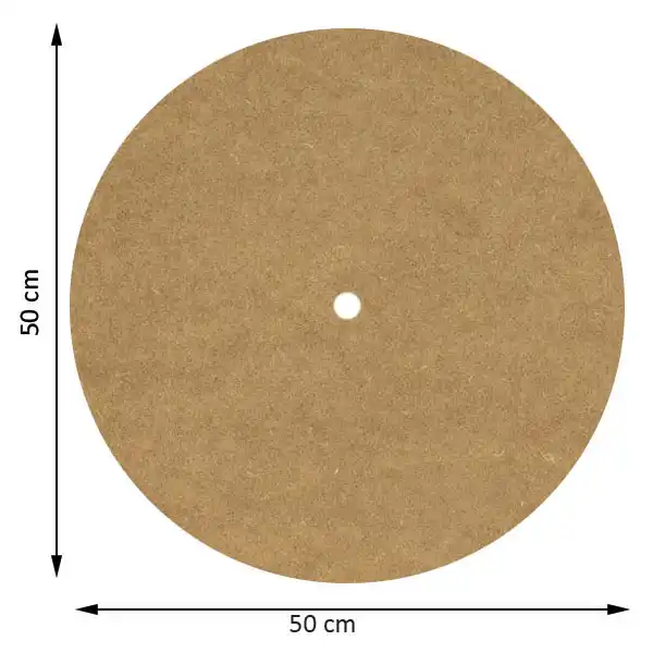 اسلایس چوبی مدل بیس رنگ نقاشی و رزین ساعت دیواری Circle50 کد BS16