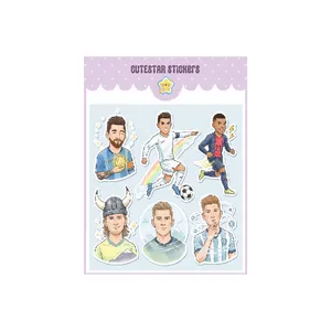 برچسب کیوت استار مدل اسکرپ بوک طرح فوتبالیست ها