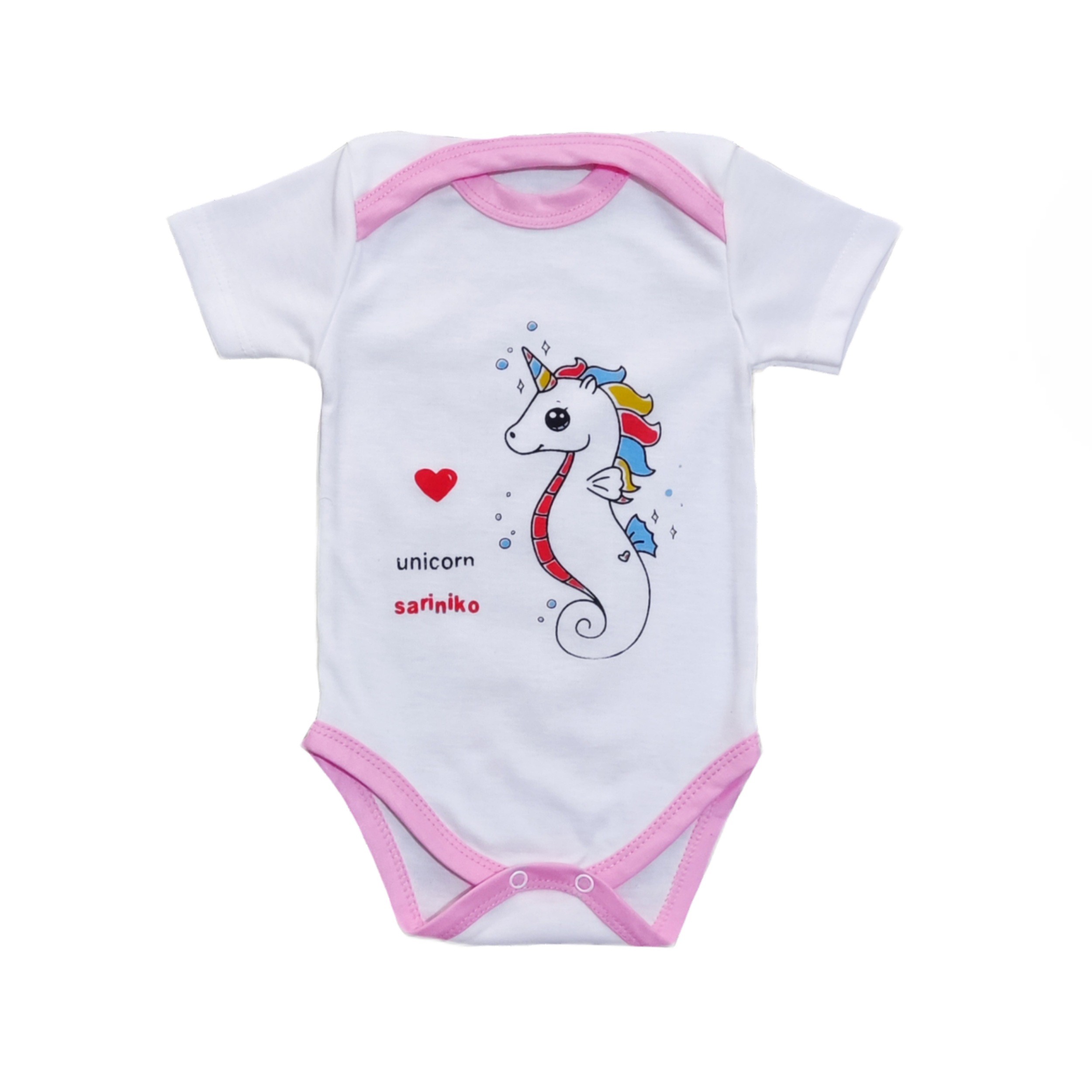 ست 3 تکه لباس نوزادی سرینیکو مدل Unicorn کد B03 -  - 3