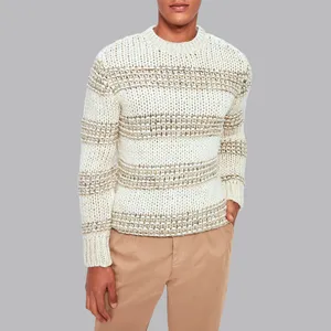 پلیور یقه گرد مردانه مدل 31099712 طرح ترندیول