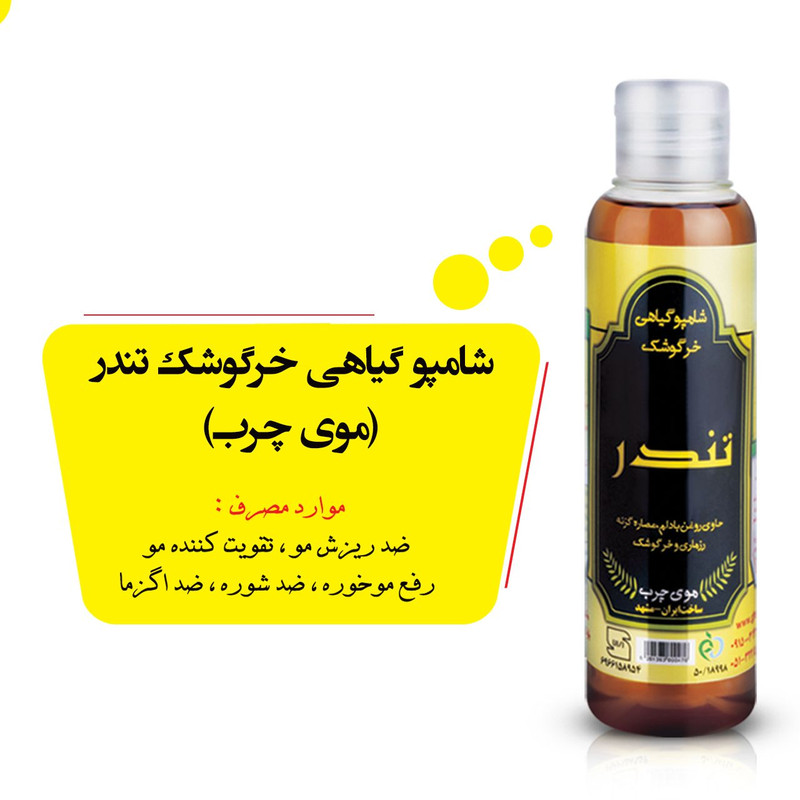 شامپو مو تندر مدل T1002 حجم 250 میلی لیتر