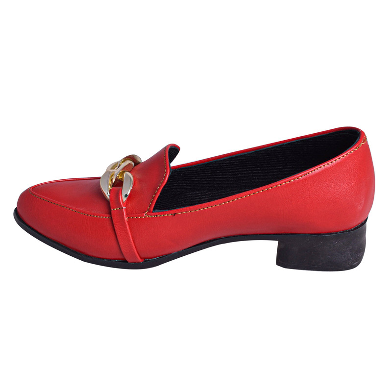 کفش زنانه مدل زنجیری کد m.n.s.h.g.h رنگ قرمز