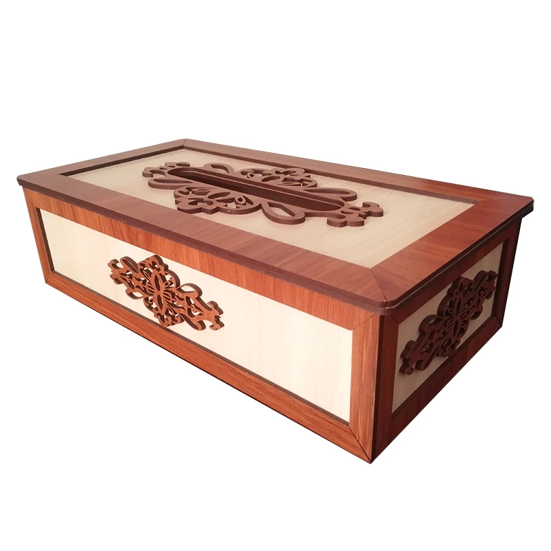  جعبه دستمال کاغذی مدل 200 برگ طرح اسلیمی