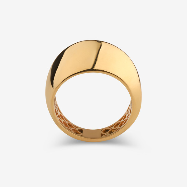 انگشتر طلا 18 عیار زنانه گلدم مدل R347012 سایز 56