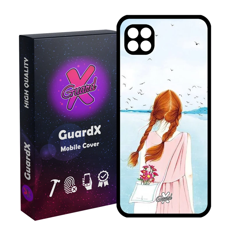 کاور گارد ایکس طرح دختر مدل Glass10213 مناسب برای گوشی موبایل سامسونگ Galaxy A22 5G