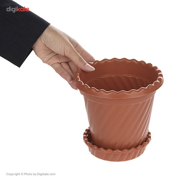 گلدان گل سنگ مدل 212 ارتفاع 16 سانتی متر گلدان گل سنگ مدل 212 ارتفاع 16 سانتی متر