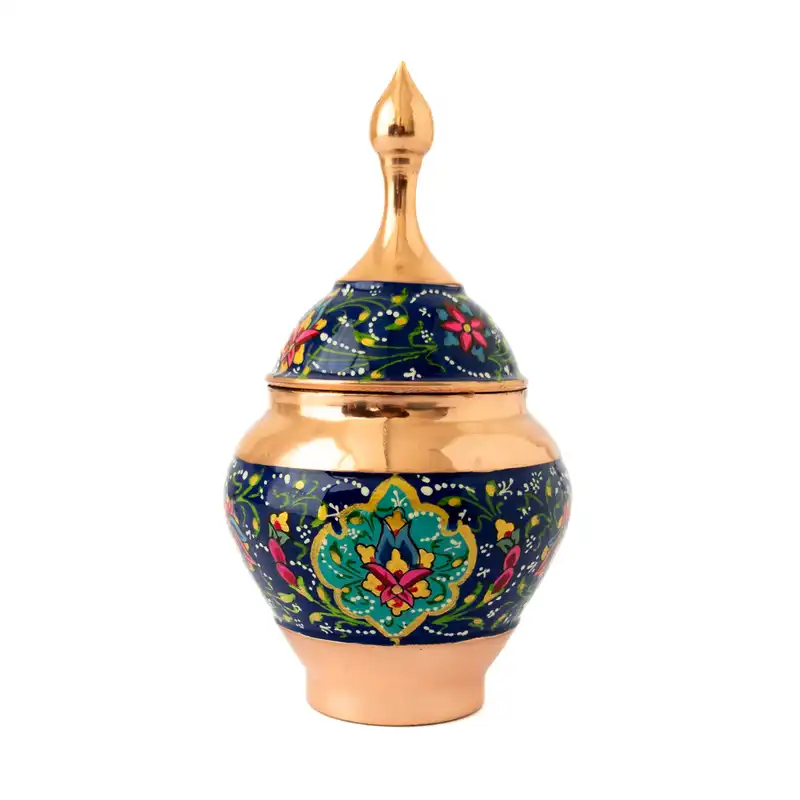 قندان مسی طرح سیبی مس و پرداز مدل JPS10