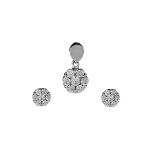 نیم ست نقره زنانه جواهری سون مدل 2539