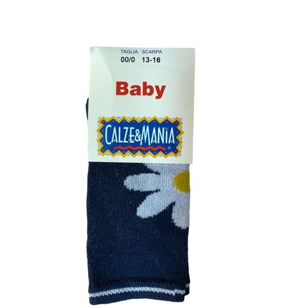جوراب ساق بلند نوزادی سانتاگوستینو مدل 5272 گلی