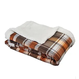  پتو مدل چهارخانه دو رویه سایز 160×230 سانتی متر