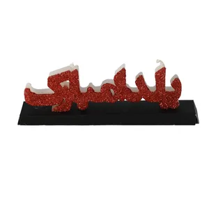 شمع مدل یلدا مبارک اکلیلی