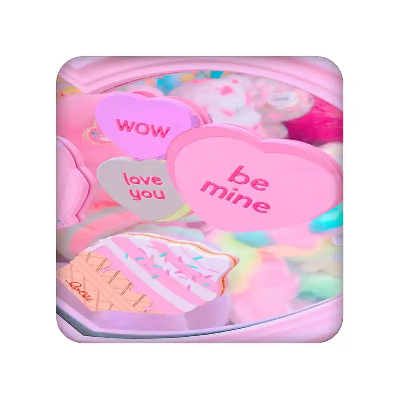 آینه آرایشی مدل قلب فانتزی کد 1346