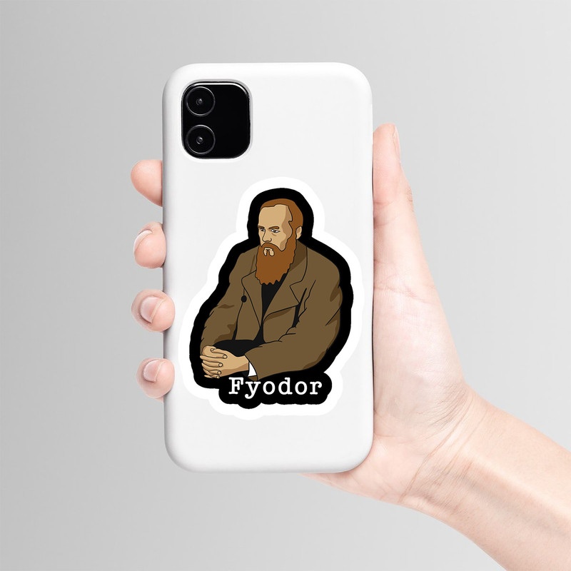 استیکر لپ تاپ و موبایل بووم طرح Fyodor کد CP28