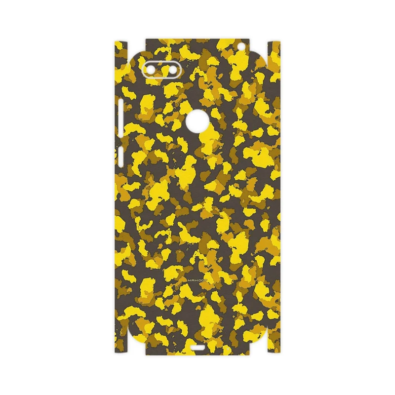 برچسب پوششی ماهوت مدل Yellow Infantry Army-FullSkin مناسب برای گوشی موبایل موتورولا Moto E6 Play