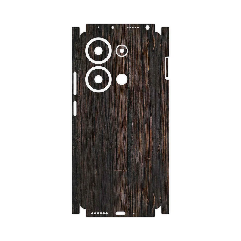 برچسب پوششی ماهوت مدل Burned_Wood-FullSkin مناسب برای گوشی موبایل شیائومی Redmi Note 13 Pro 4G