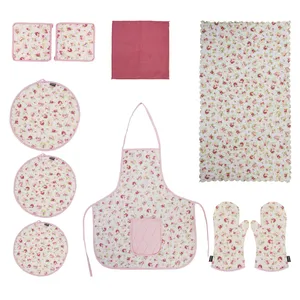 سرویس آشپزخانه 10 تکه فایپکو سری متین دوخت مدل Rose