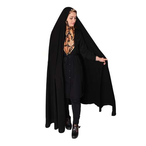 چادر ایرانی مدل MA-HES190-IRI.SAD.CRP-ME ساده کرپ