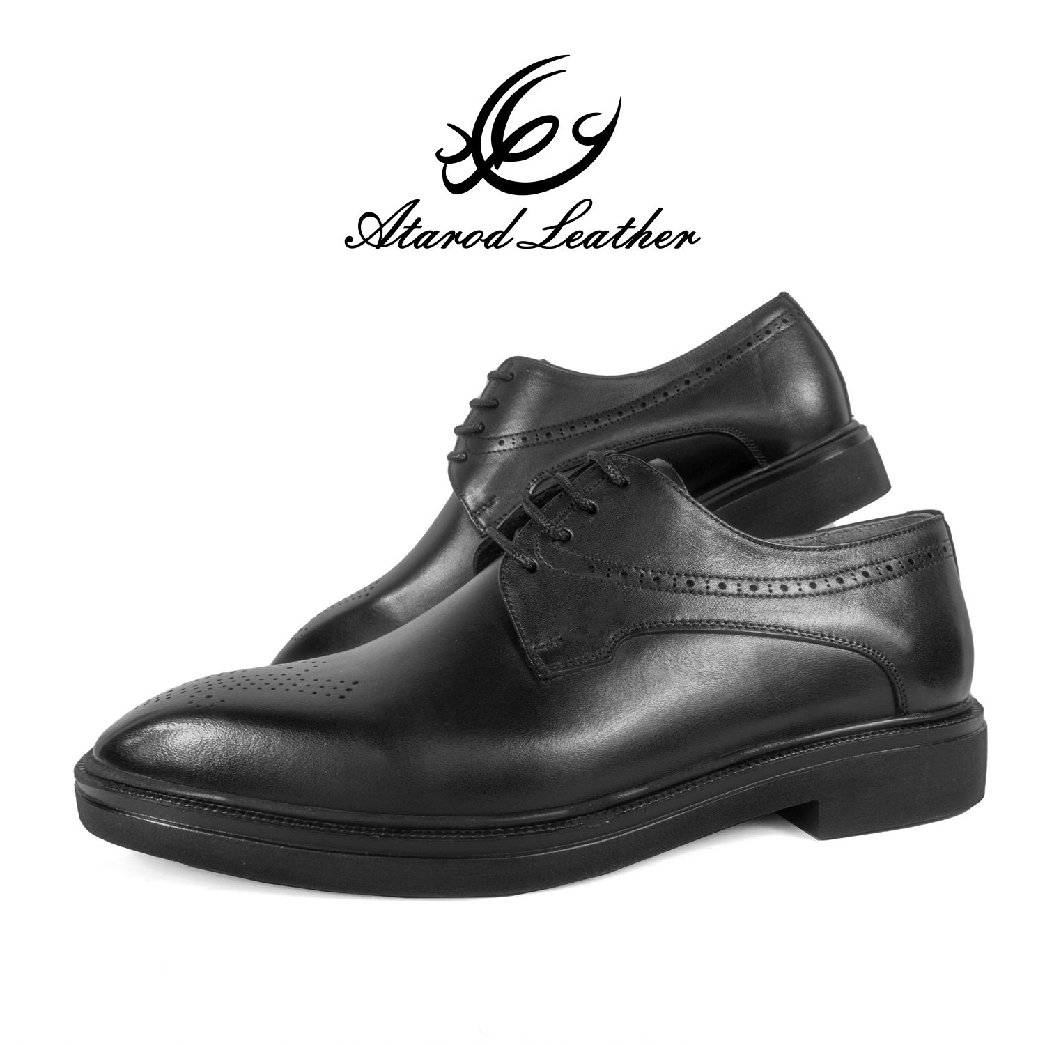 کفش مردانه چرم عطارد مدل چرم طبیعی کد SH244 -  - 3
