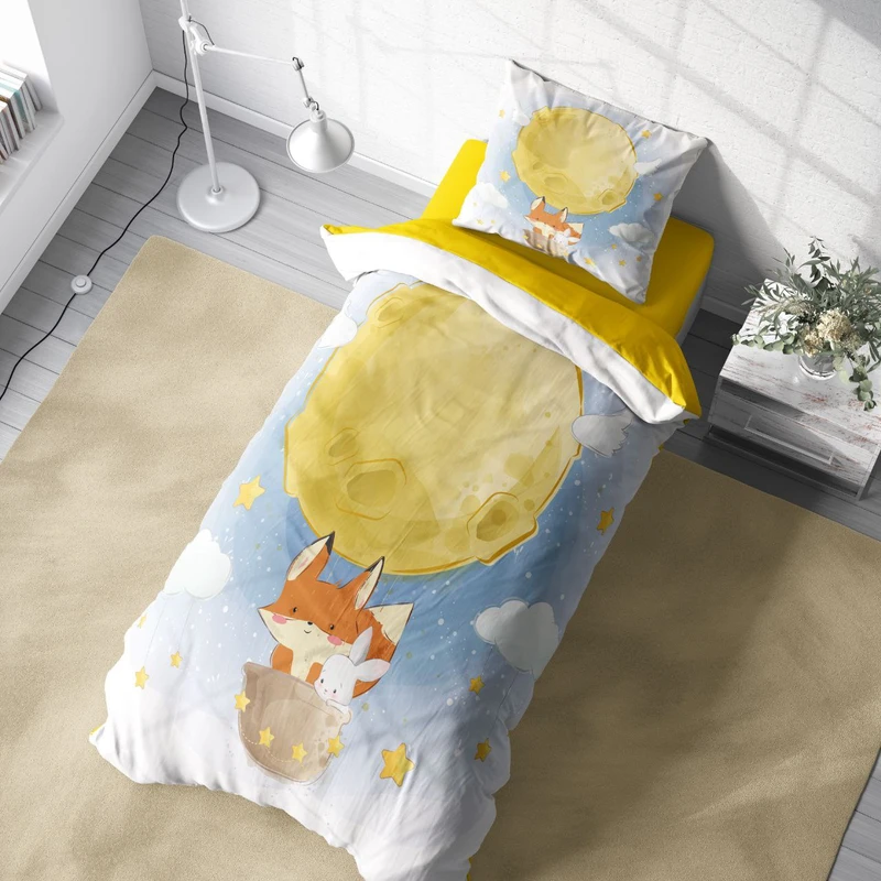 سرویس خواب 1 نفره 4 تکه مدل روباه و خرگوش کد 155