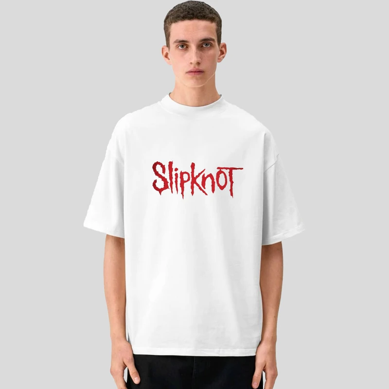 تی‌شرت آستین سه ربع یقه گرد مردانه مدل slipknot
