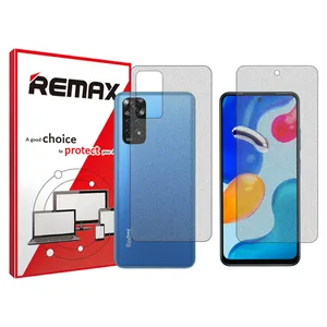 Remax HyMTT model matte screen protector suitable for Xiaomi Redmi Note 11 mobile phone along with the back protector