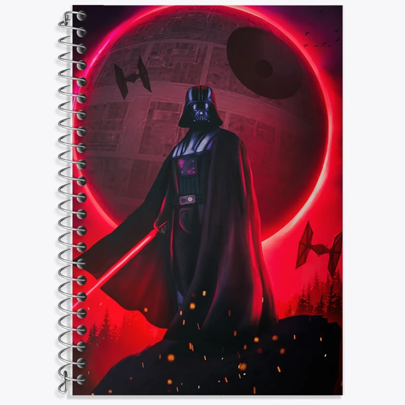 دفتر زبان 50 برگ خندالو مدل سه خط طرح جنگ ستارگان (Star Wars) کد F1784