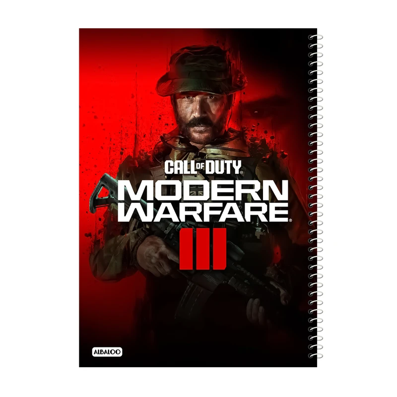 دفتر مشق 50 برگ آلبالو طرح گیمینگ کد 2286