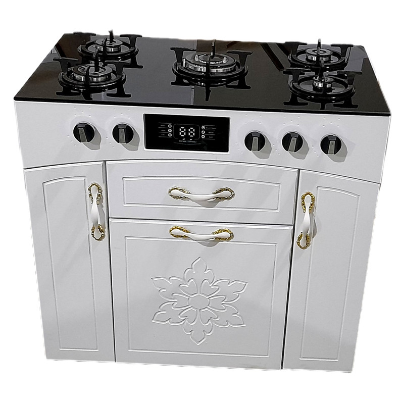 اجاق گاز 5 شعله هاکان مدل پنج شعله چهار /چدن گرد