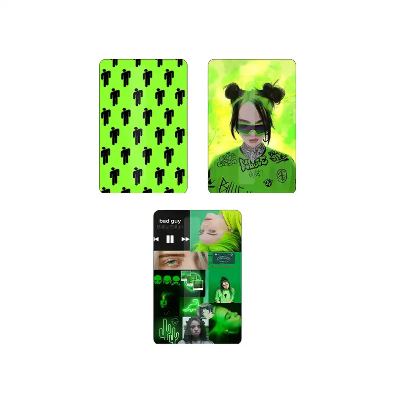 استیکر کارت مرجانی مدل بیلی آیلیش کد 014 مجموعه 3 عددی