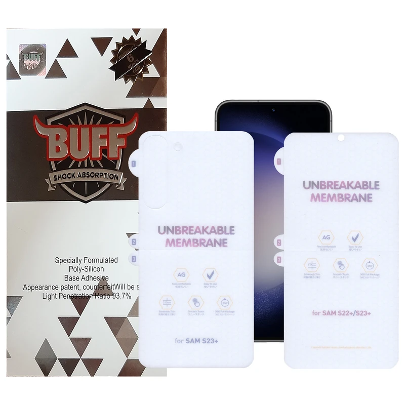 محافظ صفحه نمایش مات بوف مدل Hydrogel-Matte-G مناسب برای گوشی موبایل سامسونگ  Galaxy S23 Plus به همراه محافظ پشت گوشی
