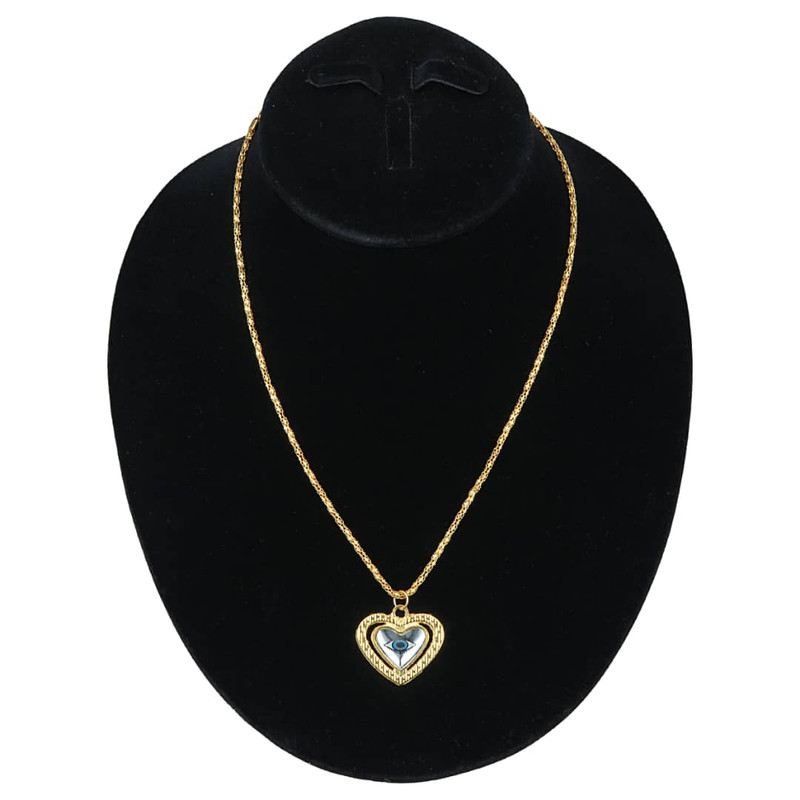 گردنبند دخترانه مدل قلب چشم نظر گردنبند دخترانه مدل قلب چشم نظر