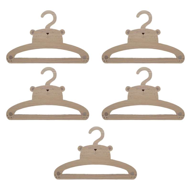 آویز لباس کودک مدل خرس بسته پنج عددی