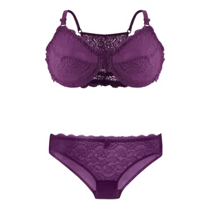 ست شورت و سوتین زنانه تیریتی مدل دانتل جلو بازشو