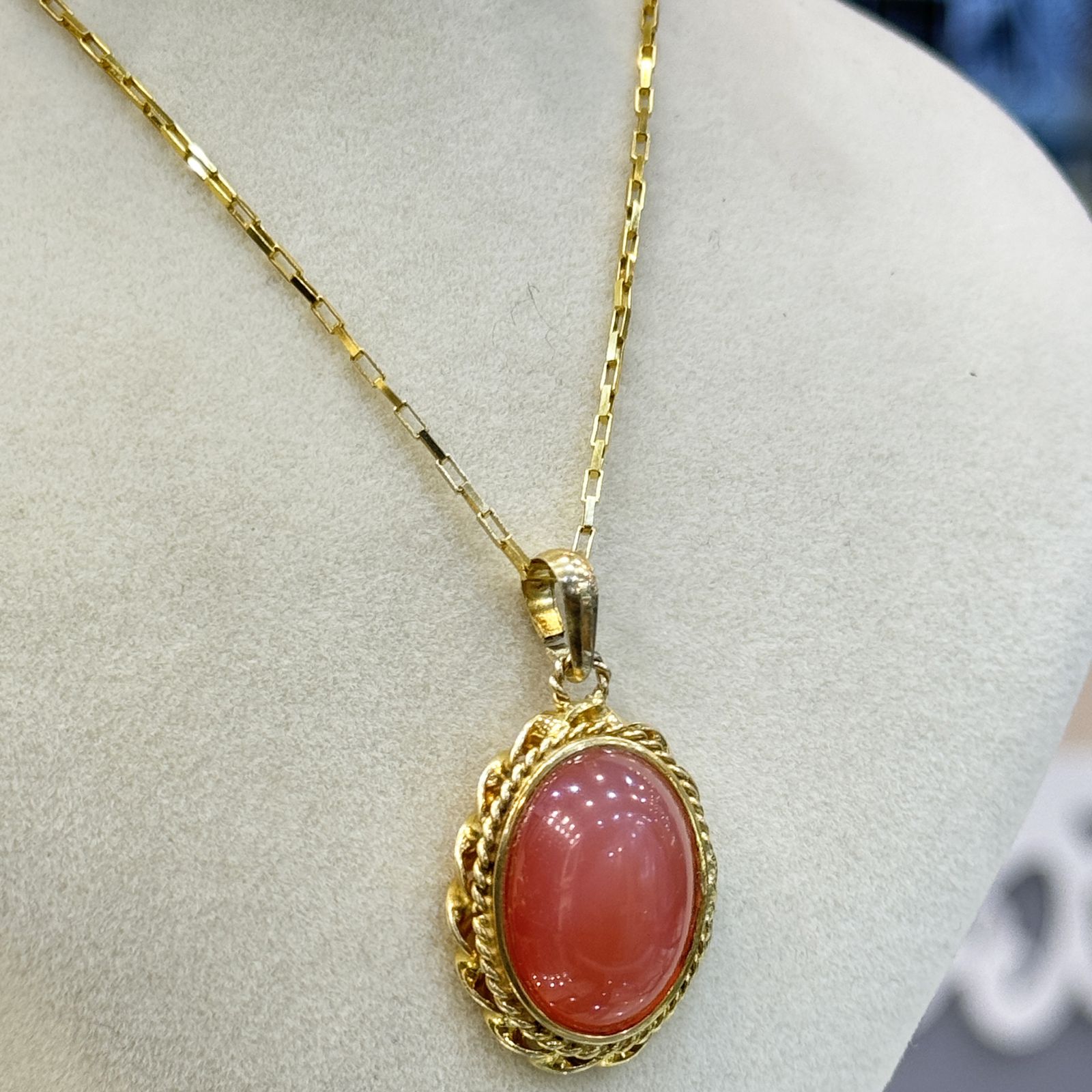 گردنبند نقره زنانه مدل دستساز عقیق 0-24 - - 2