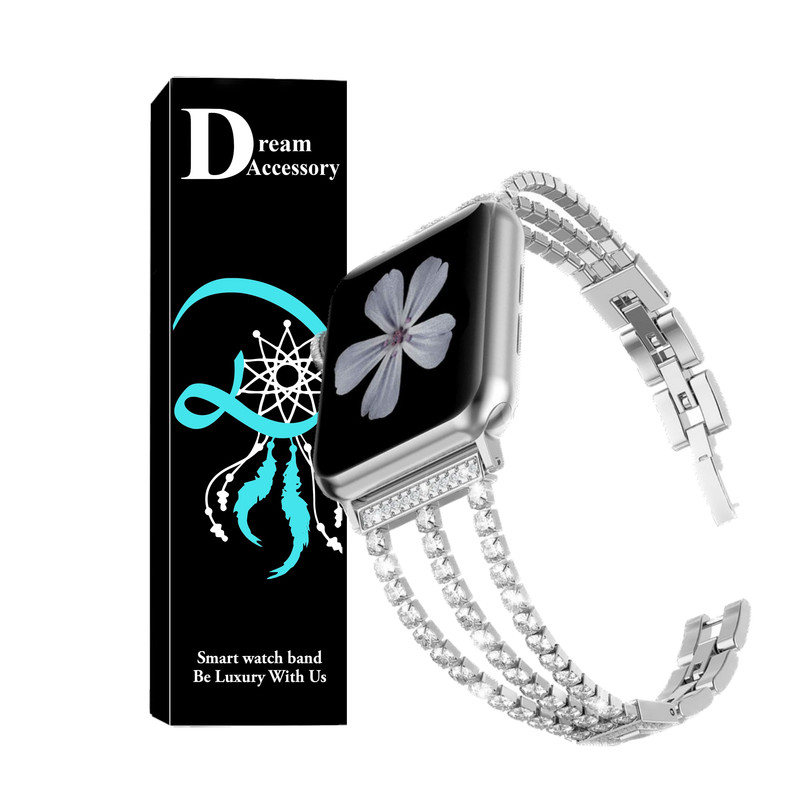 بند دریم مدل Diamond مناسب برای اپل واچ سری 3 42 میلیمتری